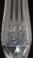 Ólomkristály talpas váza, hibátlan, m: 30 cm