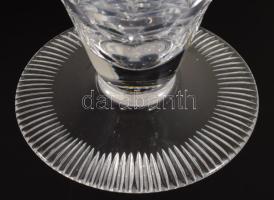 Ólomkristály talpas váza, hibátlan, m: 30 cm