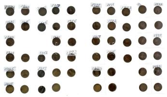 1894-1942. 2f (55db) 2db műanyag berakólapon T:vegyes