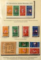 Német tétel, benne néhány száz küldemény, kevés ív és ívdarab, néhány bélyeg, több száz forgalmi bündli, dobozban