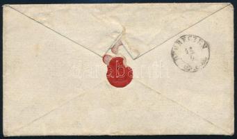 ~1852 2 x 3kr HP Ia. liliputi vágással levélen "TÖRÖK SZ.MIKLÓS" - Debrecen