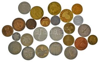 Vegyes, 25db-os modern emlékérem tétel, közte: "Europa - ECU", "Ein Bärentaler", "250 Schilling", "Notre-Dame", "Sopron", "Olympia", "Schallaburg", "10 éves MOL" T:vegyes