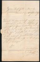 1857 3kr (hajtott, elrepedt / folded, aparted) + 6kr távolsági levélen "KÖRMEND" - Marcali...