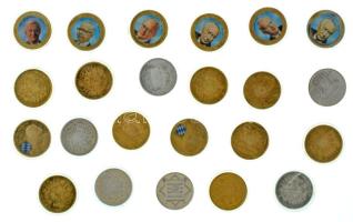 Vegyes, 23db-os főleg német emlékérem tétel, mind kapszulában T:PP néhányon folt Mixed, 23pcs mostly German commemorative medal lot, all in capsule C:PP some have small spots