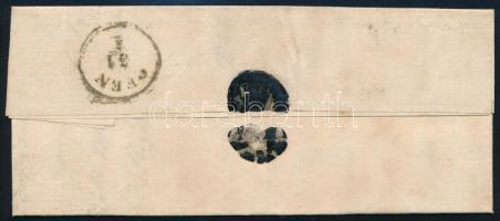 1859 15kr I. levélen "DEBRECZIN" - Buda