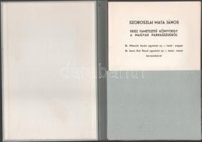 Szoboszlai Mata János: Husz fametszetű könyvjegy a magyar parnasszusról. Bp., 1982, Petőfi Irodalmi ...