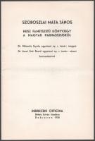 Szoboszlai Mata János: Husz fametszetű könyvjegy a magyar parnasszusról. Bp., 1982, Petőfi Irodalmi ...