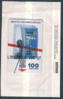 Szlovákia 1994 Kártyás telefon 100 egységes használatlan telefonkártya