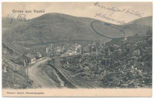 1907 Vaskoh, Vaskóh, Coh, Vascau; látkép. Rosner Adolf kiadása / general view (EK)