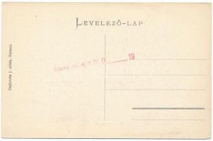 Nagyzsám, Jamu Mare; Bahnhof, Geschäft J. Parsche, Gemeindehaus / Vasútállomás, J. Parsche üzlete, k...