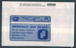 Ausztria 1994 "Mindig vonalban" kék 50 egységes használatlan telefonkártya