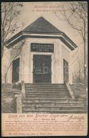 1901 Képeslap Turul 4f bérmentesítéssel Gyöngyösre