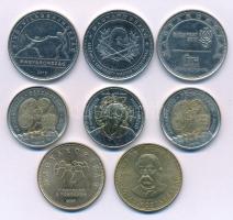 2003-2025. 20Ft-100Ft (8db, 7xklf) forgalmi emlékpénzek, közte 2003. 20Ft "Deák" + 2022. 100Ft "Pénzmúzeum" + 2025. 100Ft "Nagy László" T:AU,XF