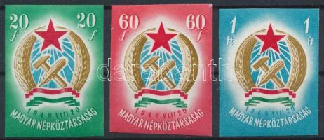 1949 Alkotmány (I.) vágott sor (40.000) (60f sarokhiba / corner fault)