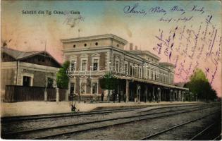 1911 Targu Ocna, Aknavásár; Gara / railway station (EK)