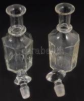 2 darab kocsmaüveg + 2 darab üvegdugó, m: 17 cm alatt