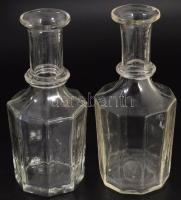 2 darab kocsmaüveg + 2 darab üvegdugó, m: 17 cm alatt