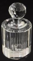 2 darab csiszolt parfümös üveg, m: 7 cm