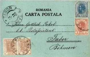 1899 Turnu Severin, Szörényvár; Lyceul Traian / grammar school at night in moonlight, Romanian folkl...