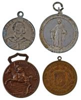 Vegyes 4db-os emlékérem tétel: Német Birodalom 1890. "FELDMARSCHALL GRAF VON MOLTKE / ZUM 90 JA...