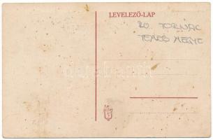 1912 Végvár, Tormac; Madártávlat, Református elemi iskola / general view, Calvinist elementary schoo...