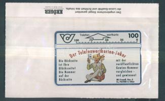 Ausztria 1994 Értékjegy-Joker 100 egységes használatlan telefonkártya