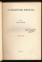 Márai Sándor: A szegények iskolája. Bp.,[1939.], Révai, 210 p. 2. kiadás. Kiadói egésvászon-kötés-kö...