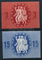 1946 Köztársasági emlék vágott sor (15.000)