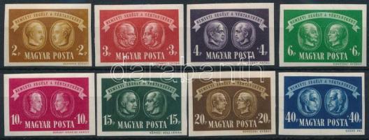 1945 Vértanúk vágott sor (50.000) / Mi 836-843 imperforate set