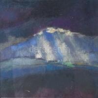 Hansági Hédi (-): Op. 225/2007 (cím nélkül). Pasztell, papír, jelezve jobbra lent, üvegezett fakeretben, 22x22 cm