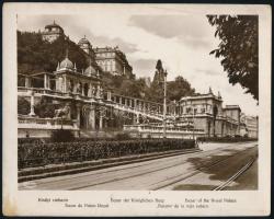 cca 1925 Budapest, királyi várbazár, feliratozott fotó, lapszéli foltokkal, 15,5×19,5 cm
