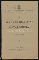 1897 Magyar Kereskedelmi Múzeum. Az állandó kiállítás katalógusa. Első kiadás. Bp., 1897, Pallas-ny., 91+[1] p. Kiadói papírkötés, kissé sérült borítóval.