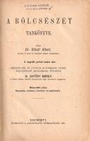 Stöckl, Albert: A bölcsészet tankönyve. Második rész: Metaphysika, erkölcstan, társadalmi- és jogphilosophia. Szatmártt, 1880. Nyomatott a "Szabadsajtó" gyorssajtóján. 879 + [1] p. Egyetlen magyar kiadás. Albert Stöckl (1823-1895) bajor kanonok, filozófiaprofesszor, a XIX. századi újskolasztikus filozófia jelentős egyénisége. Logikusan érvelő művében a katolikus tanítást fenyegető valamennyi XIX. századi természet- és társadalomtudományi kihívásra próbált rendszerezett filozófiai választ adni. Az eredeti nyelven "Lehrbuch der Philosophie" címen megjelenő mű (Mainz, 1868.) magyar fordítása öt kötetben jelent meg. A munka a lételmélet, az okság, az istenérvek, az erkölcstan, a jog, az állam és a társadalom legalapvetőbb kérdéseivel foglalkozik, egyaránt érintve spekulatív és gyakorlati kérdéseket. Tankönyvünk rákérdez többek között a kozmosz, a jó, a boldogság, a rend, a jog, a társadalom mibenlétére, eredetére és működésére, feszegeti többek között az államrend létrejöttének, a társadalmi osztályok egymáshoz való viszonyának kérdéseit, rákérdez arra, hogy a társadalmi osztályok öröktől valók-e voltaképpen, és a háborúhoz való jog igen aktuális problémáit is boncolja. A címlapon régi tulajdonosi bejegyzés. Korabeli, gerincén sérült, kissé hiányos, enyhén kopott félvászon kötésben.