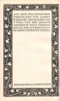 Boccaccio, Giovanni di: 
Urbano. Übertragen von Albert Wesselski.
[Lipcse] Leipzig, (1913). Insel-...