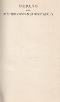 Boccaccio, Giovanni di: 
Urbano. Übertragen von Albert Wesselski.
[Lipcse] Leipzig, (1913). Insel-...