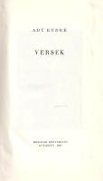 Ady Endre: 
Versek. Az előszót írta Szemlér Ferenc.
Bukarest, 1962. Irodalmi Könyvkiadó (Kolozsvár...