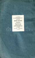 Kardos László: 
A huszonegyéves Ady Endre.
Gyoma, 1922. Kner Izidor (ny.) 1 t. + 88 p. Egyetlen ki...