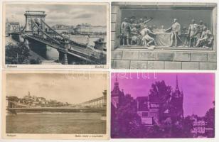 BUDAPEST - 6 db RÉGI város képeslap / 6 pre-1945 town postcards