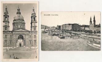 BUDAPEST - 6 db RÉGI város képeslap / 6 pre-1945 town postcards