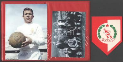 A Budapesti Honvéd Sport Egyesület tiszteletbeli tagja feliratú tok, benne Pukás fotó, 2 db szórólap...