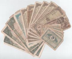 Románia vegyes 17db-os, nagyobbrészt rossz tartású bankjegy tétel, közte 1947. augusztus 27. 100L "A.6 287670" T:F-G Romania mixed 17pcs of banknotes mainly in lesser condition, including: 8. 27. 1947. 100 Lei "A.6 287670" C:F-G