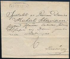 1843 Portós levél "v.EPERIES" - Lőcsére