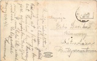 1934 Hangony, Alsó- és Felsőhangonyi Hősök emlékműve, Alsóhangony és Felsőhangony látképe (Rb)