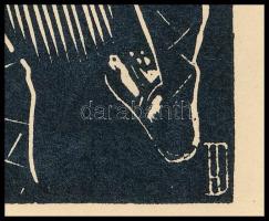 Dallos Hanna (1907-1944): "És bocsásd meg a mi vétkeinket", fametszet, papír, jelzett a me...