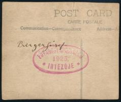 cca 1925 A Fővárosi Sport Club női labdarúgói, fotó, a hátoldalon pecséttel jelzett, 7,5x9 cm