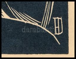 Dallos Hanna (1907-1944): "Miképpen mi is megbocsátunk...", fametszet, papír, jelzett a me...