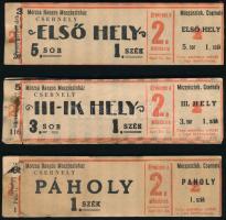 Morzsa Hangos Mozgószínház Csernely mozijegytömbök, 3 db