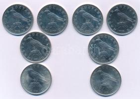 1994-2008. 50Ft Cu-Ni (8xklf, közte 1994, 1995, 1997, 2001) T:UNC-XF