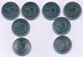 1994-2008. 50Ft Cu-Ni (8xklf, közte 1994, 1995, 1997, 2001) T:UNC-XF