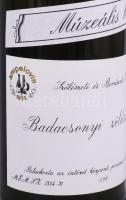 1967 Badacsonyi zöldszilváni, Bormúzeum, bontatlan palack muzeális fehérbor, 0,7l